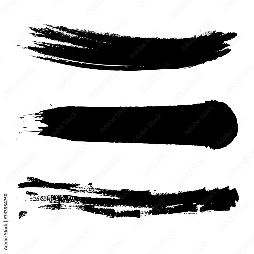 Set of vector paint brush stroke.
Vector brushes background for text