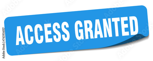 access granted sticker. access granted label