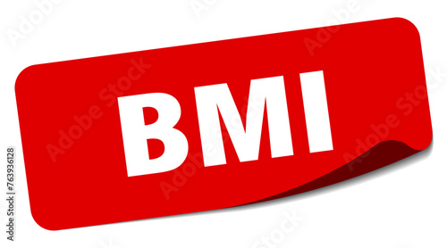 bmi sticker. bmi label