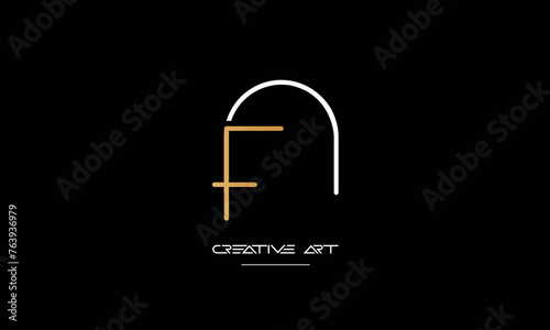 FN, NF, F, N abstract letters logo monogram