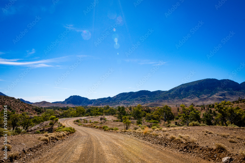 Dry Riverbed and Rustic Bridge Dry Riverbed and Rustic Bridge