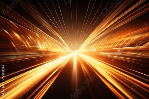 a speed of light in a tunnel