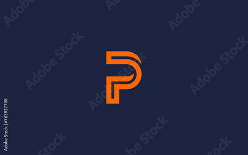 Billede på lærred letter p logo icon design vector design template inspiration