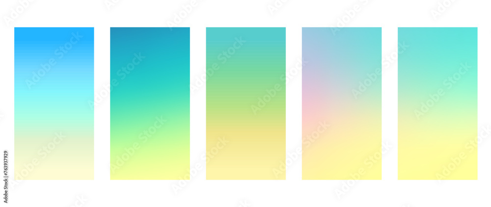 Abstract pastel gradient background. Blurred fluid colours with gradient mesh. Vector template for posters, ad banners, brochures, flyers, covers, websites. Spring colors