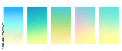 Abstract pastel gradient background. Blurred fluid colours with gradient mesh. Vector template for posters, ad banners, brochures, flyers, covers, websites. Spring colors © Foxelle