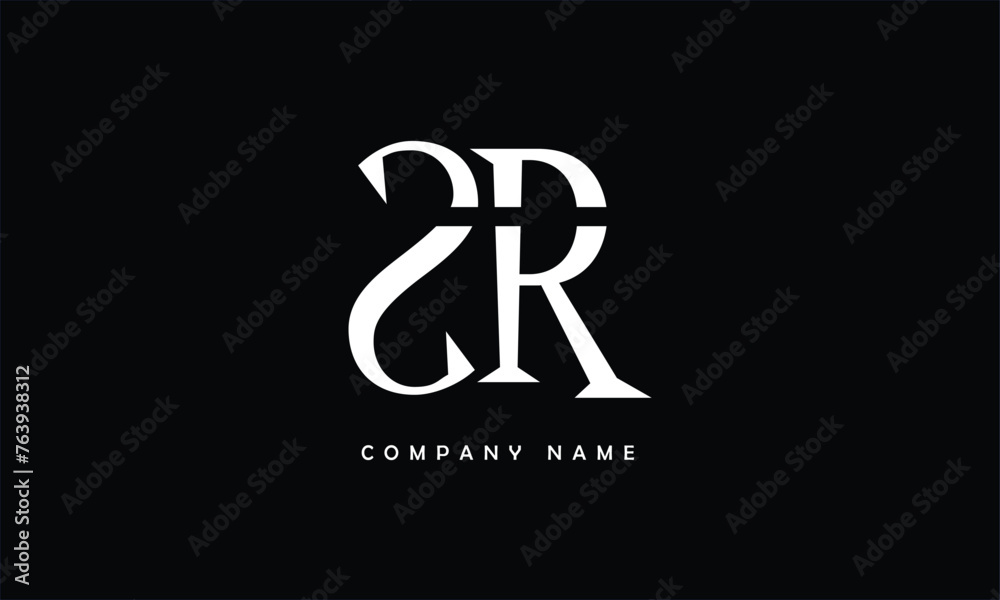 SR, RS, S, R Abstract Letters Logo Monogram SR, RS, S, R Abstract Letters Logo Monogram