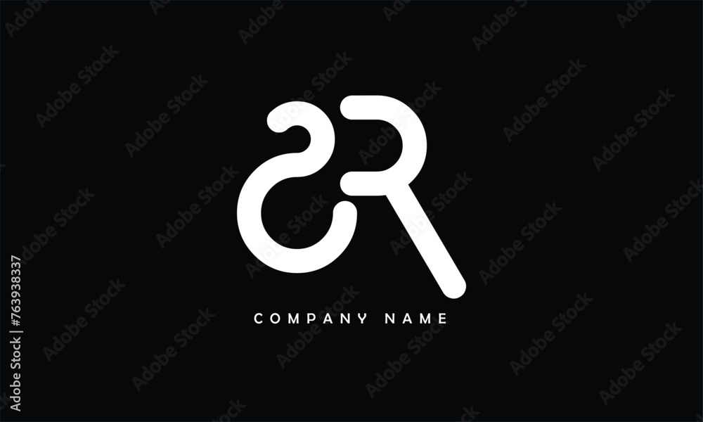 SR, RS, S, R Abstract Letters Logo Monogram SR, RS, S, R Abstract Letters Logo Monogram