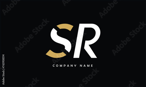 SR, RS, S, R Abstract Letters Logo Monogram