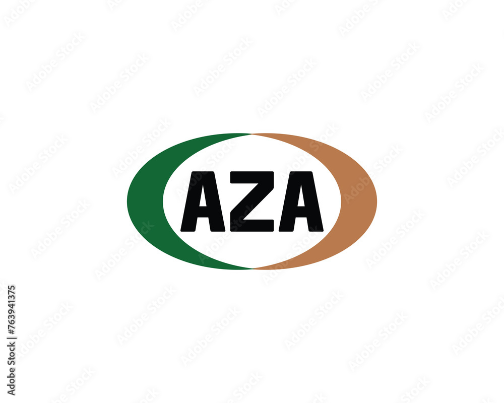 AZA logo design vector template AZA logo design vector template