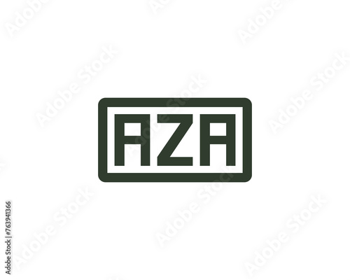 AZA logo design vector template