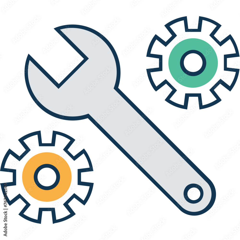 Settings Vector Icon which can easily modified Settings Vector Icon which can easily modified