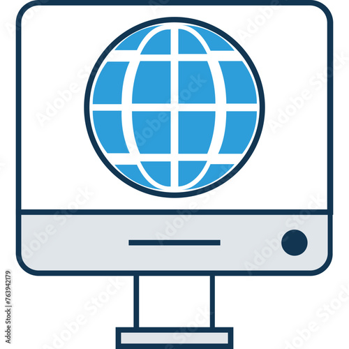 Internet Vector Icon which can easily modified