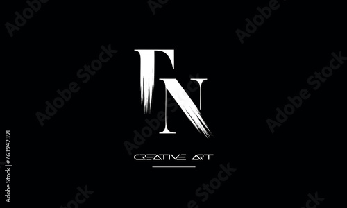 FN, NF, F, N abstract letters logo monogram