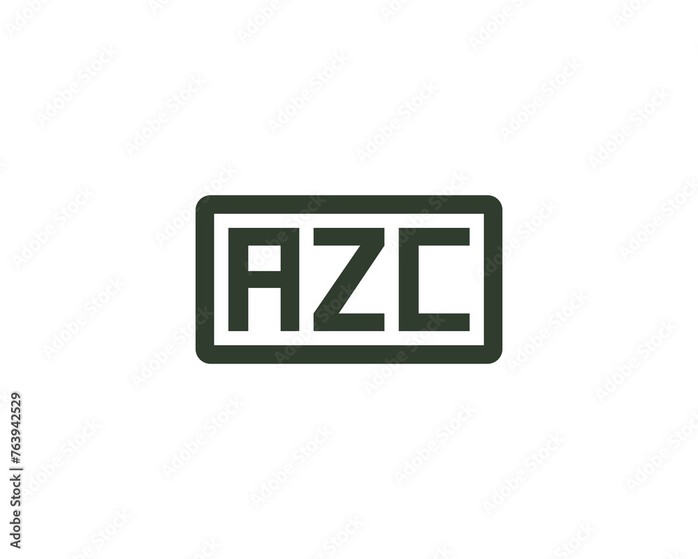AZC logo design vector template AZC logo design vector template