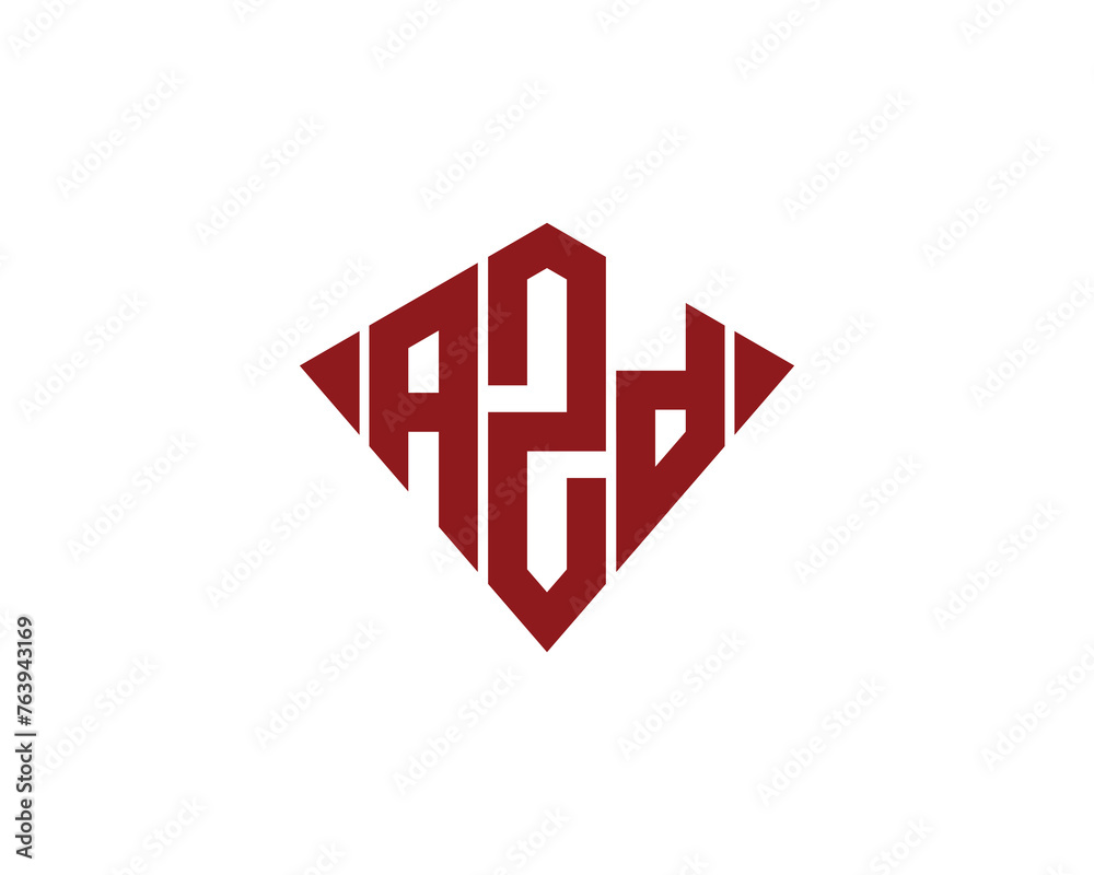 AZD logo design vector template