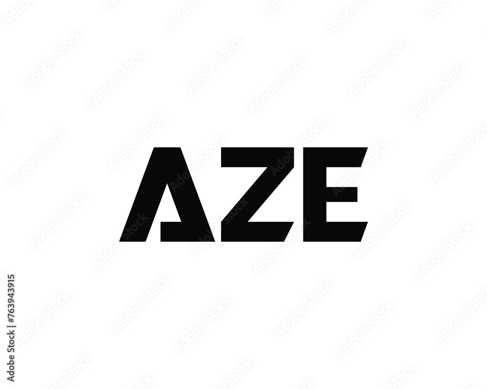 Fototapeta premium AZE logo design vector template