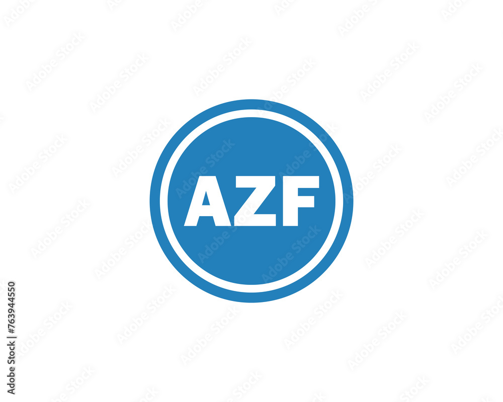 AZF logo design vector template AZF logo design vector template