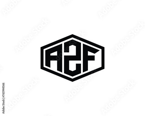 AZF logo design vector template