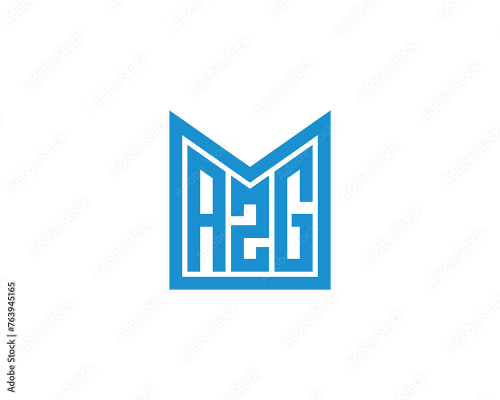 AZG logo design vector template AZG logo design vector template