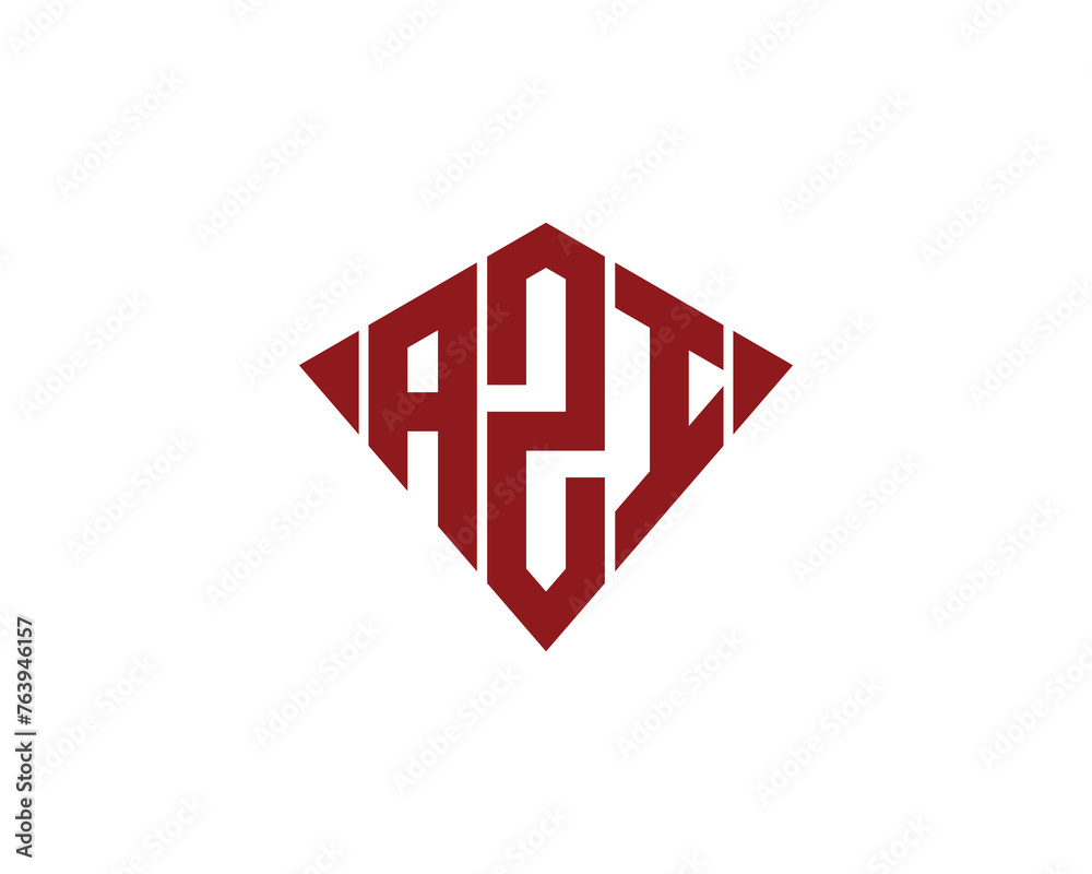 AZI logo design vector template AZI logo design vector template