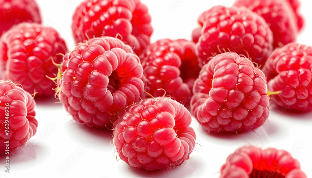 ripe raspberry isolated on white background ripe raspberry isolated on white background