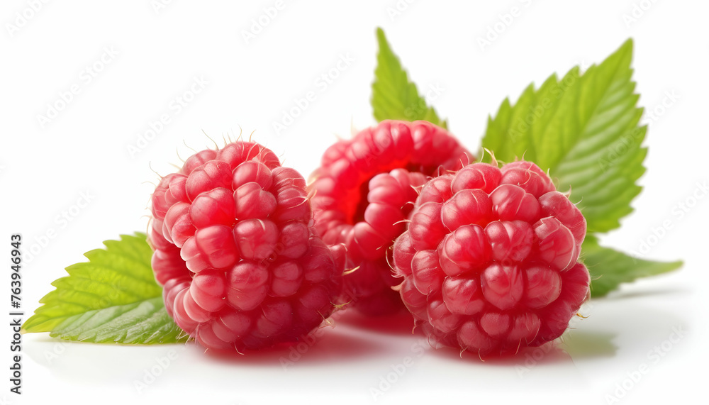 ripe raspberry isolated on white background ripe raspberry isolated on white background