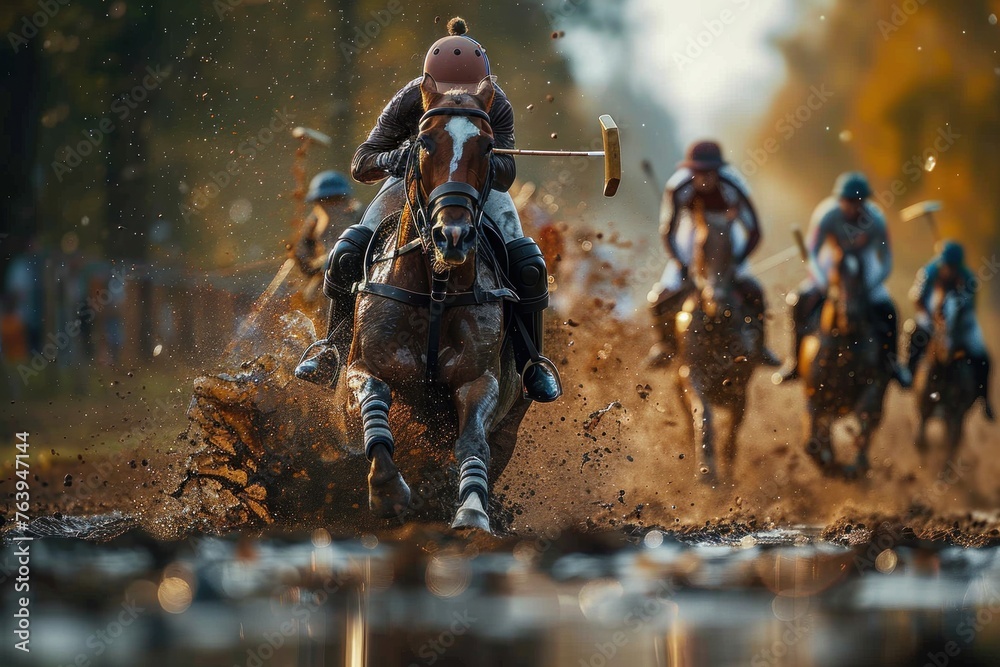 he intense action of a polo match, with horses and riders racing across the field in a thrilling display of speed and skill he intense action of a polo match, with horses and riders racing across the field in a thrilling display of speed and skill
