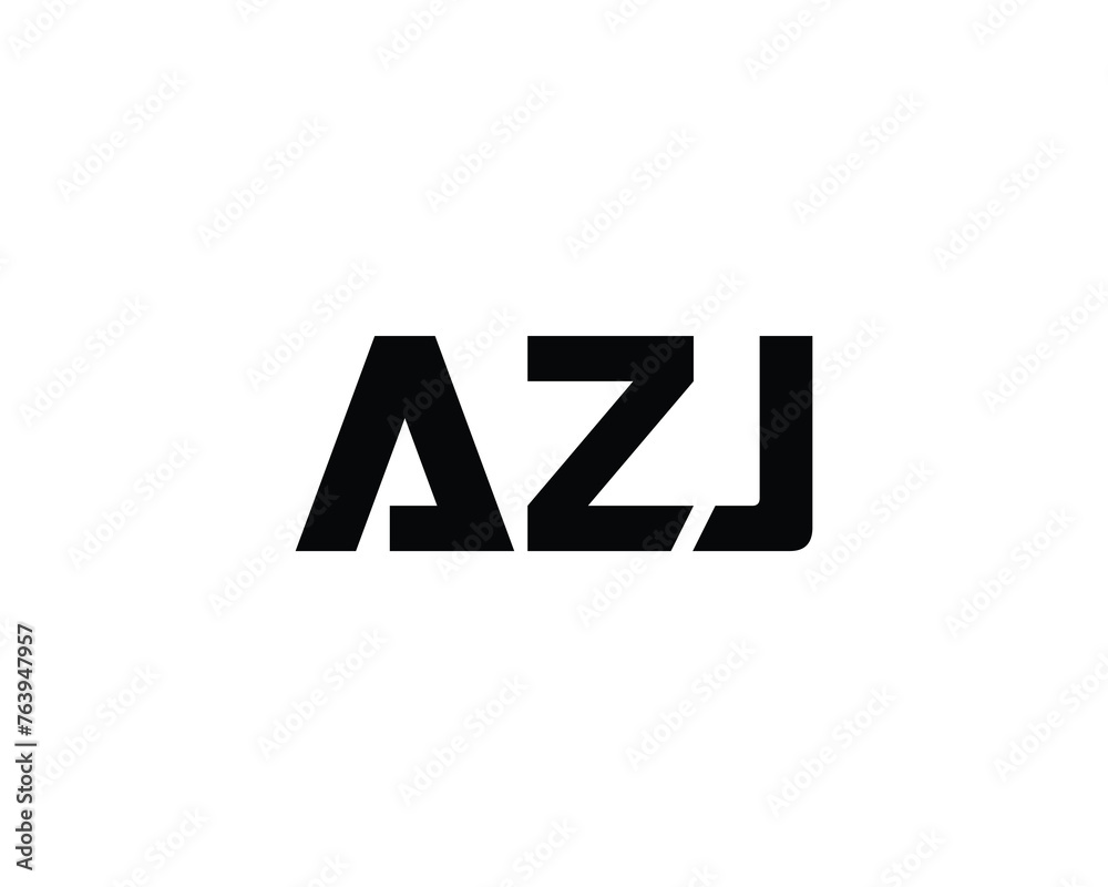AZJ logo design vector template AZJ logo design vector template