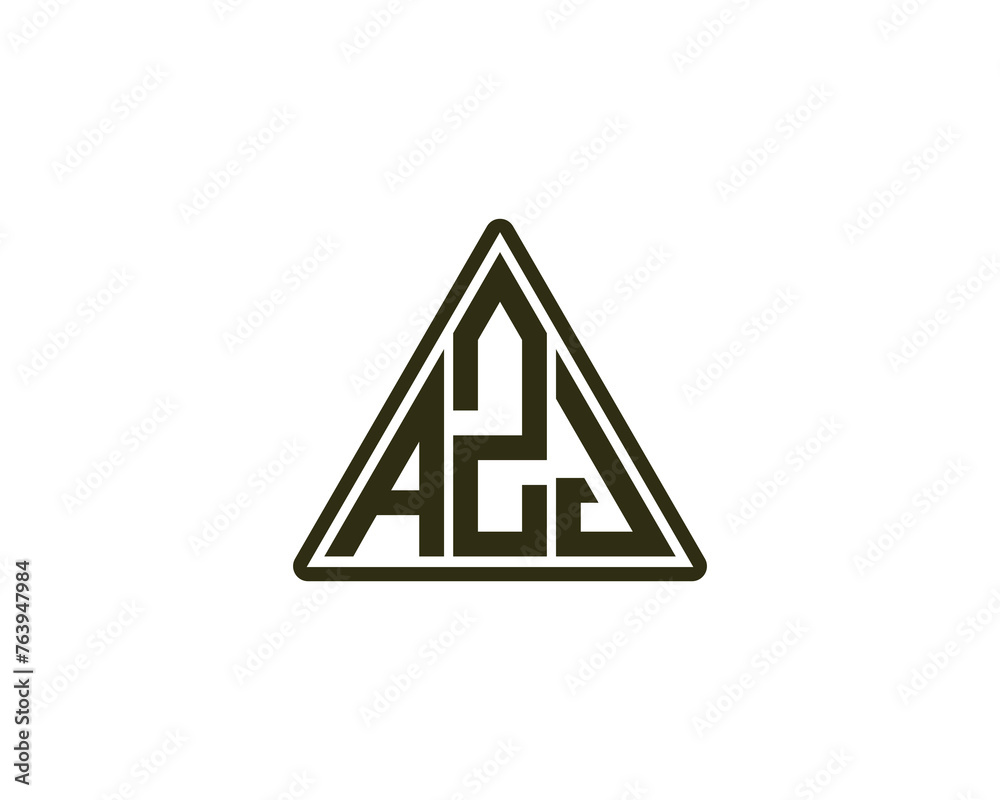 AZJ logo design vector template AZJ logo design vector template