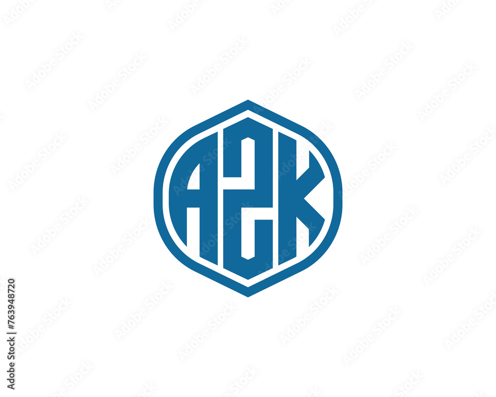 AZK logo design vector template AZK logo design vector template
