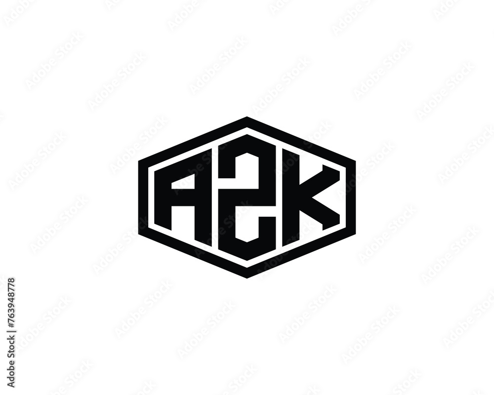 AZK logo design vector template AZK logo design vector template