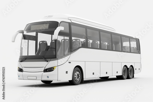 Bus isolated on white