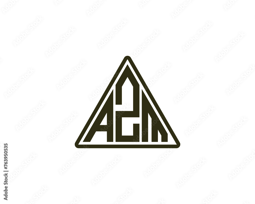 AZM Logo design vector template AZM Logo design vector template