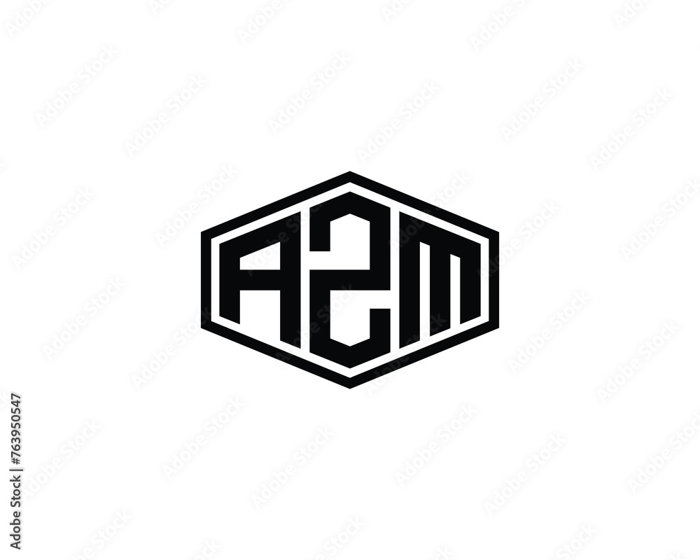 AZM Logo design vector template AZM Logo design vector template