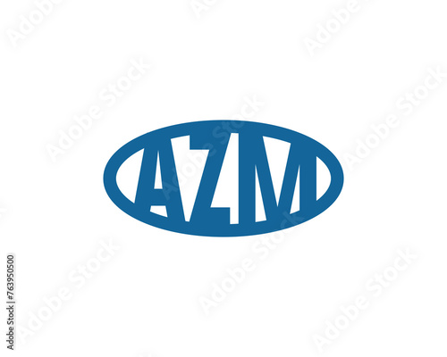 AZM Logo design vector template photo