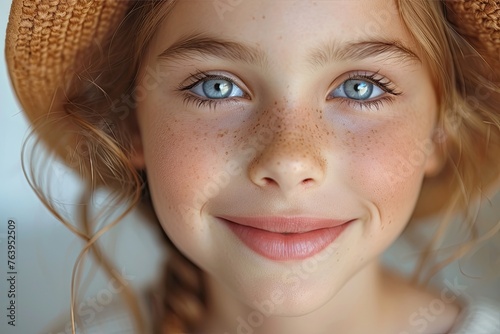 Close up portrait of a cute...