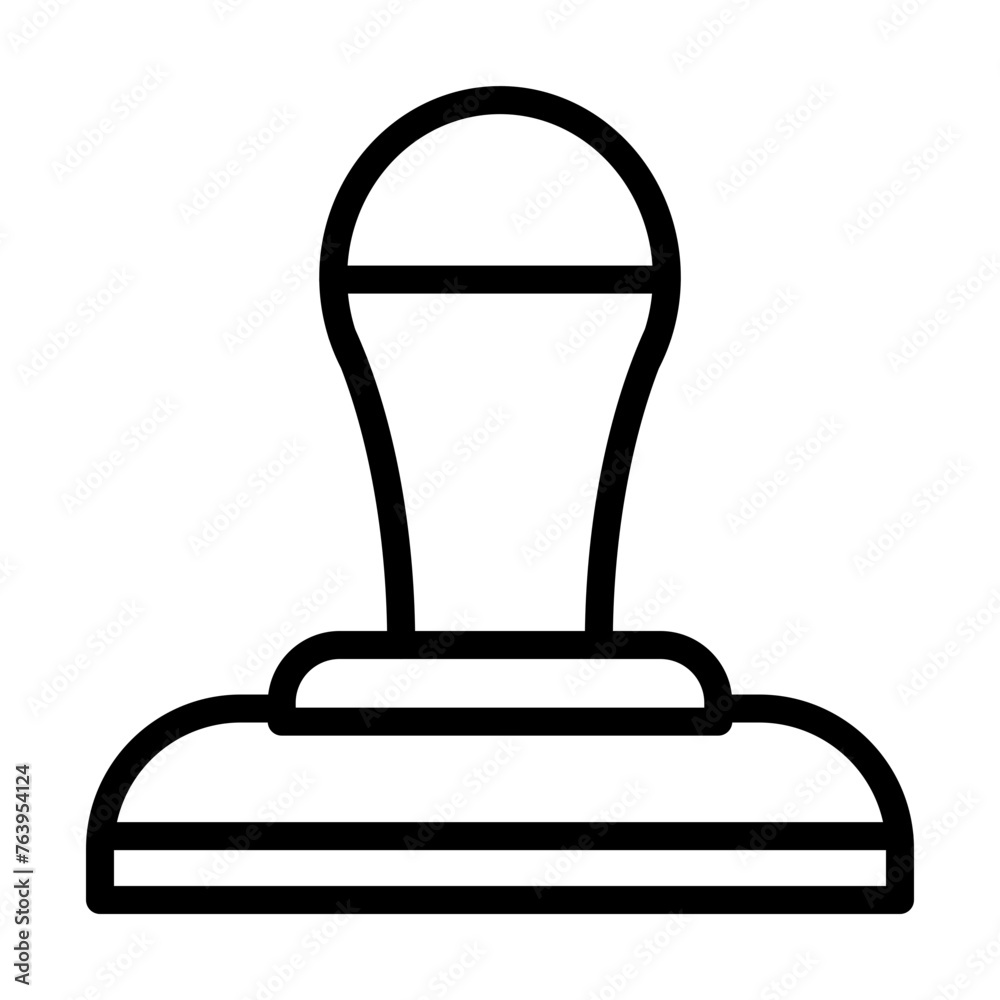 32-Rubber Stamp Vector Line icon 32-Rubber Stamp Vector Line icon