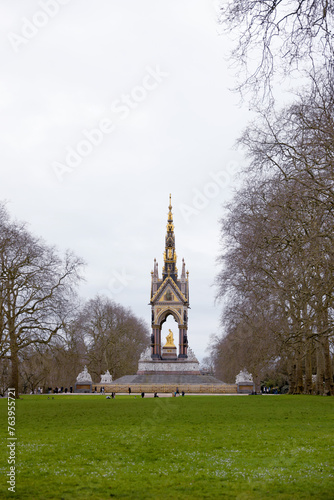 The iconic statue of The Albert Memorial, London
