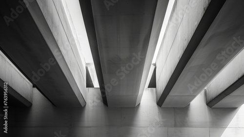 minimalist concrete  geometric  building architecture  detail ceiling of an art decoration building 