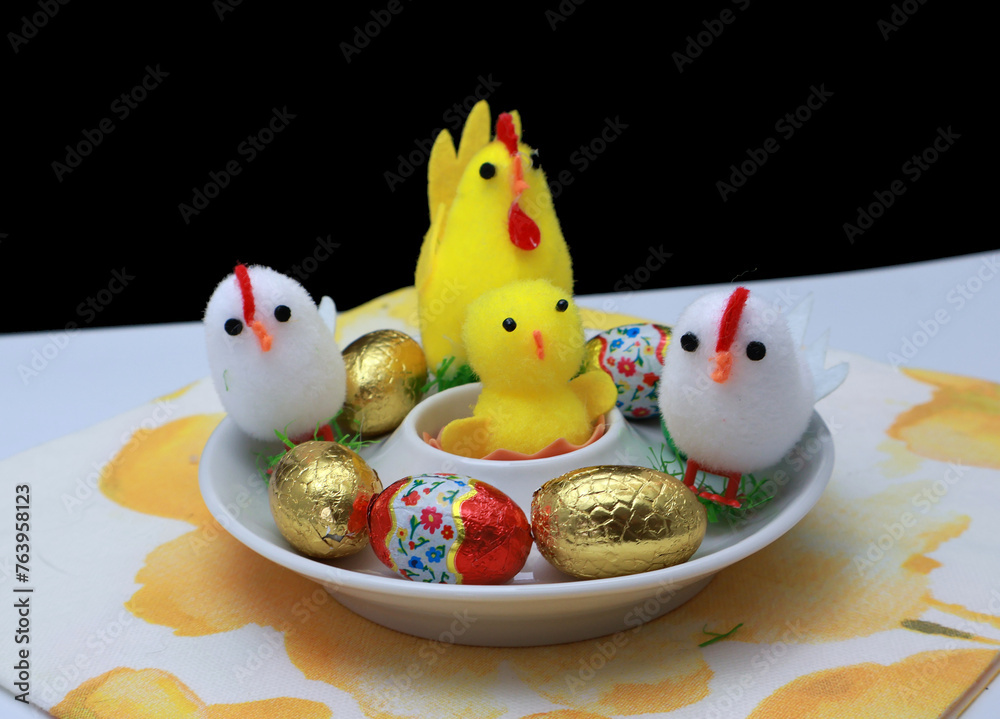 Famille poussin de Pâques