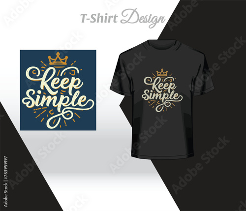 keep simple t shirt design.