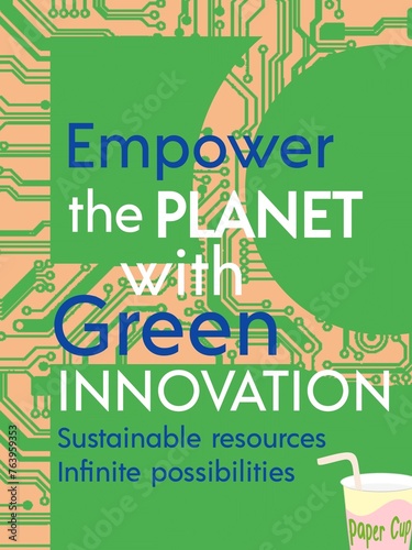 Advertisement Banner on green technology 