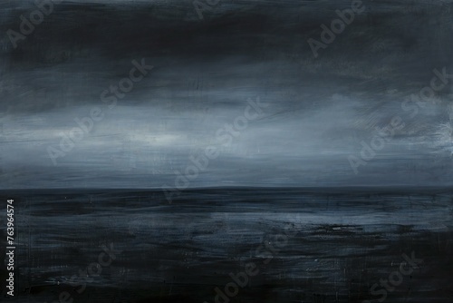 Dark dramatic sky with clouds over the sea, Abstract background for design