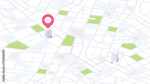 Address move change location announcement business home map. We have moved new office icon location. New pin location. Isometric vector illustration