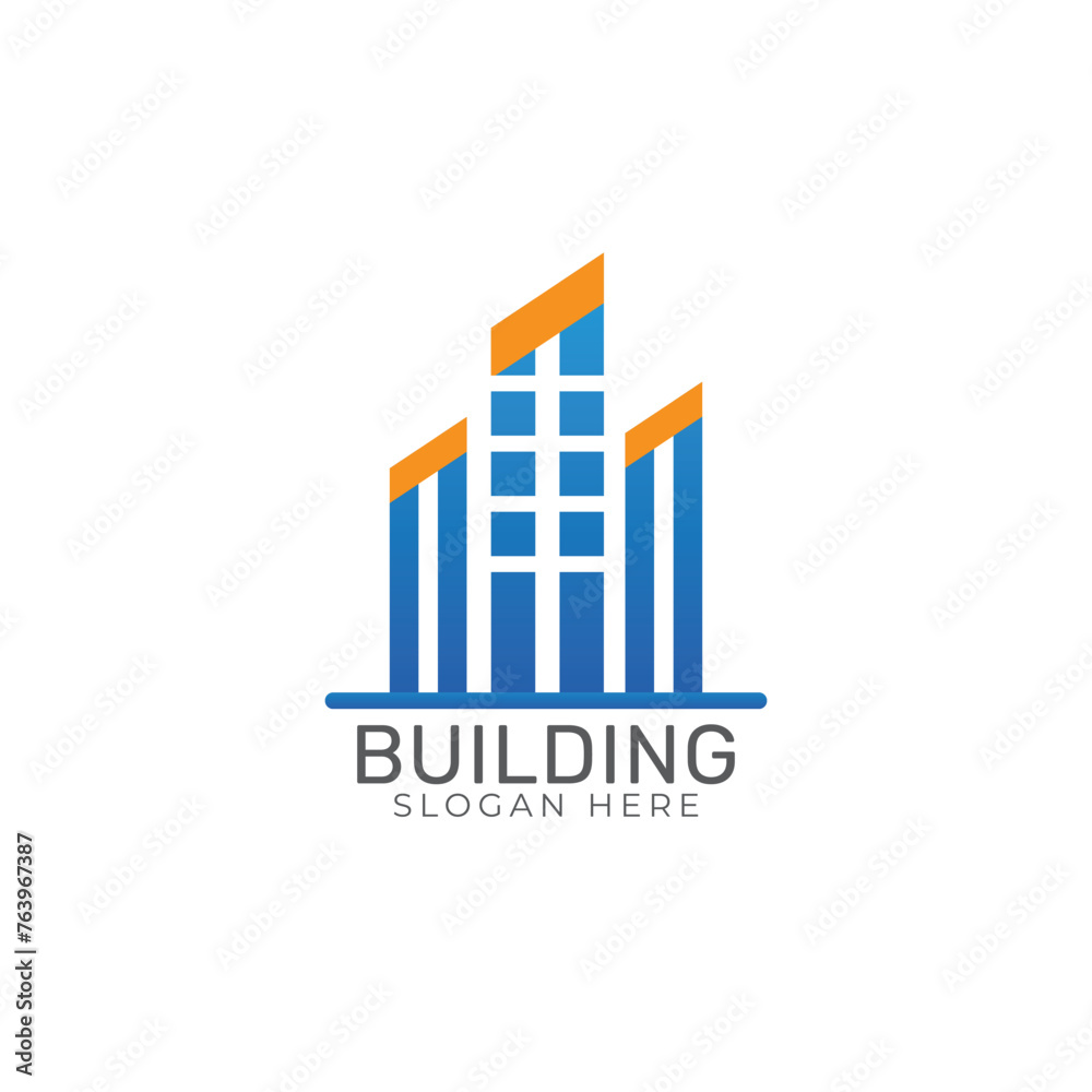 Fototapeta premium Real estate building logo design with modern concept premium Vector