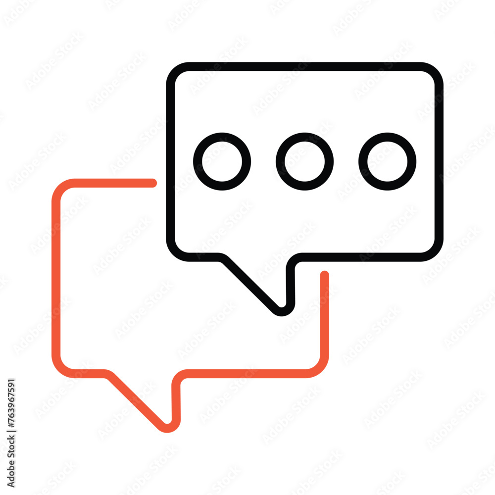 Chat  icon editable stock vector illustration.