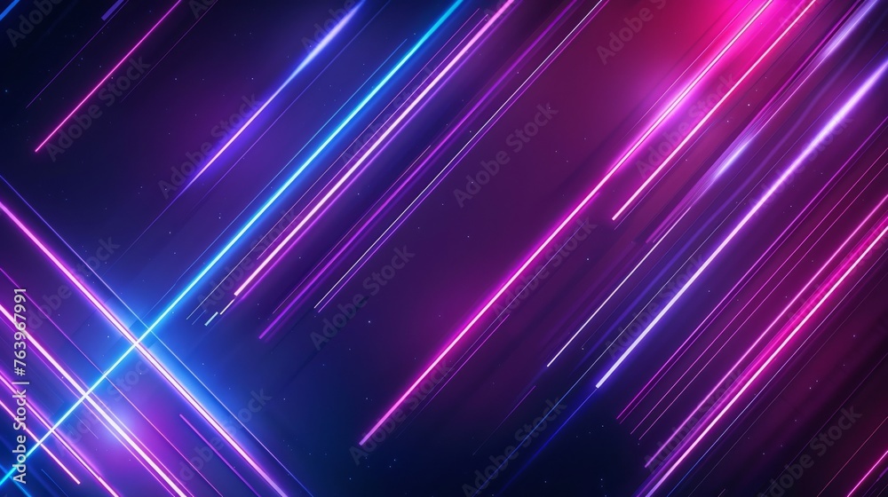 Neon futuristic flashes on black background, copy and text space, 16:9