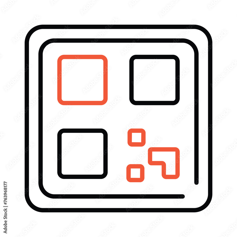 Qr Code icon editable stock vector illustration. Qr Code icon editable stock vector illustration.