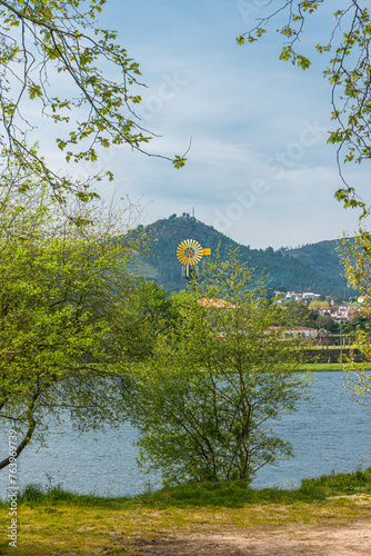 View on Ponte de Lima, a town in the Northern Minho region in Portugal. photo