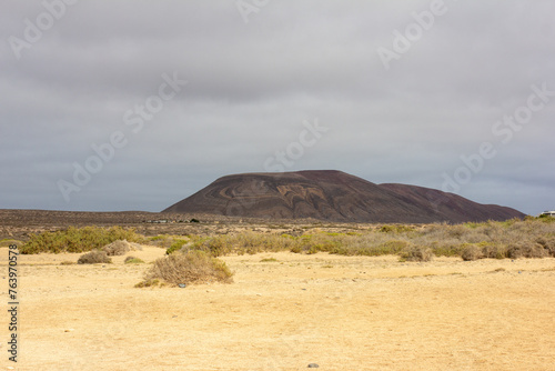 old volcano in Lanzarote